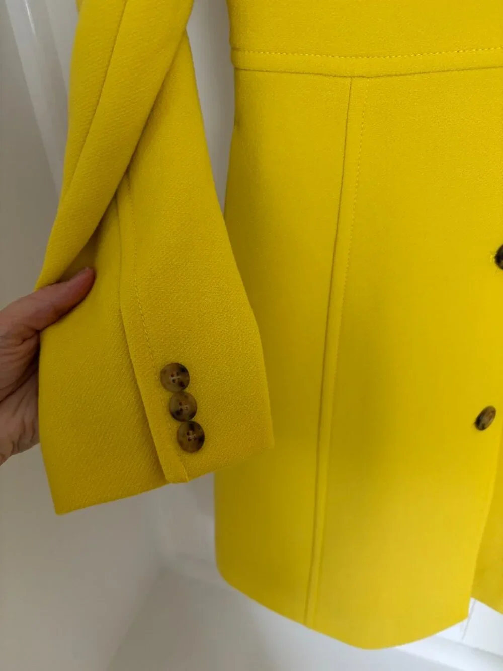 J.Crew Lady Day Coat Italian Double Cloth Wool Thinsulate Yellow 2